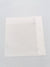 Pochette Simonnot-Godard blanche avec bordure en satin blanc