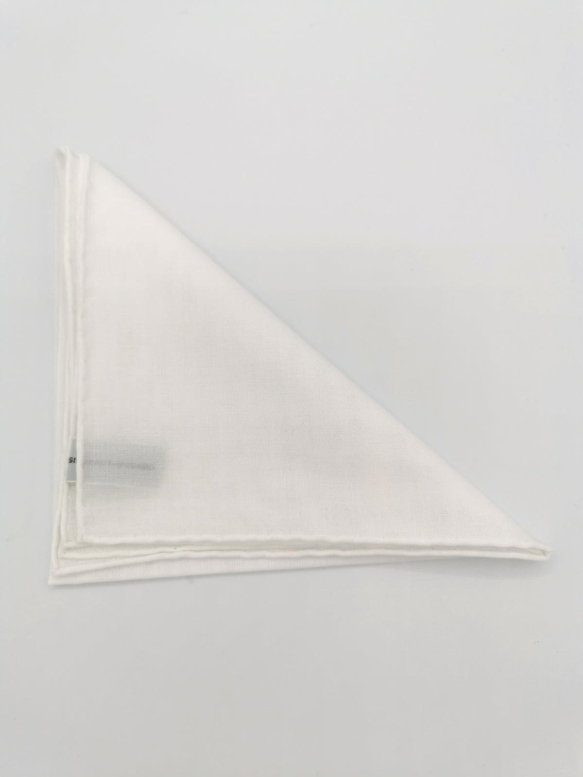 PLAIN WHITE SIMONNOT-GODARD POCKET SQUARE