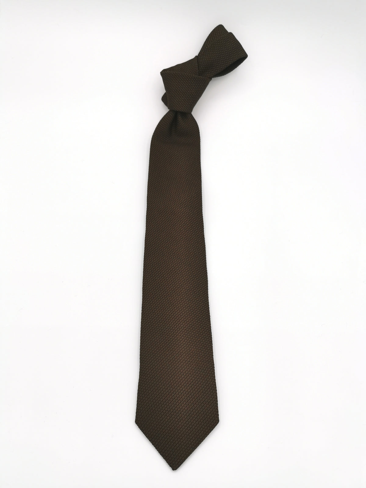 Brown silk Ferala tie