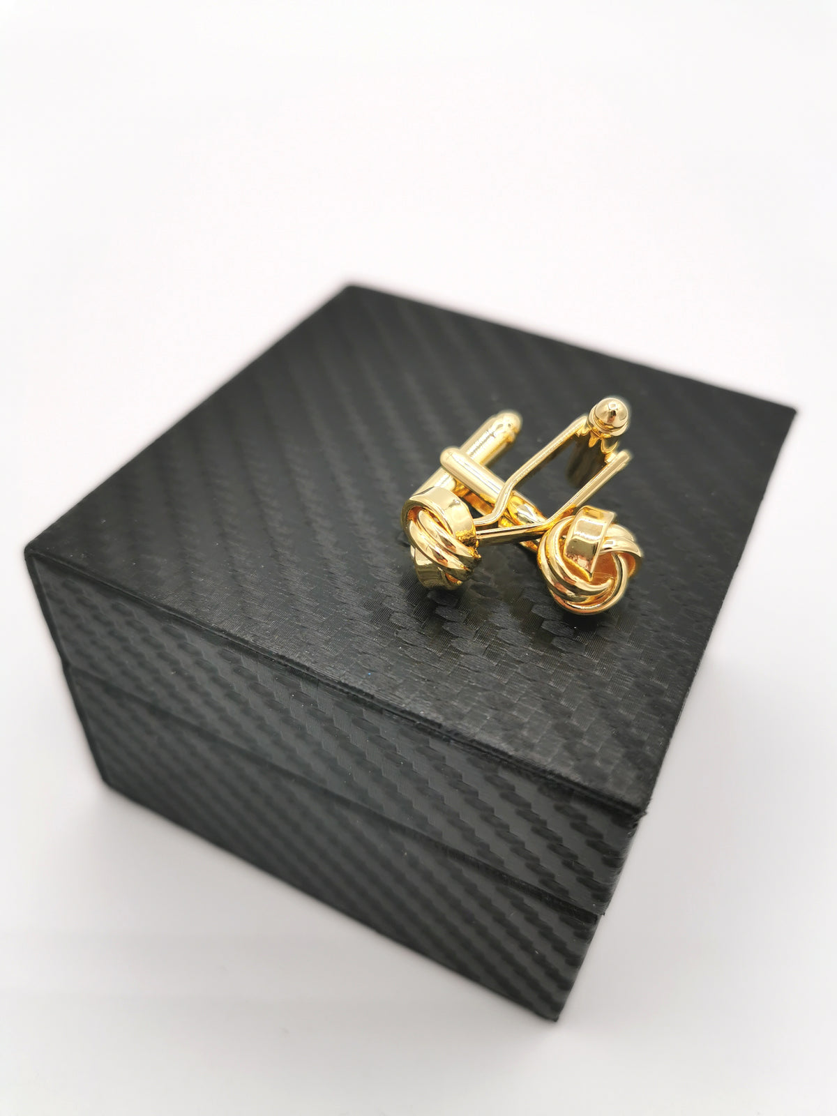 CUFFLINKS WITH GOLDEN BOWS
