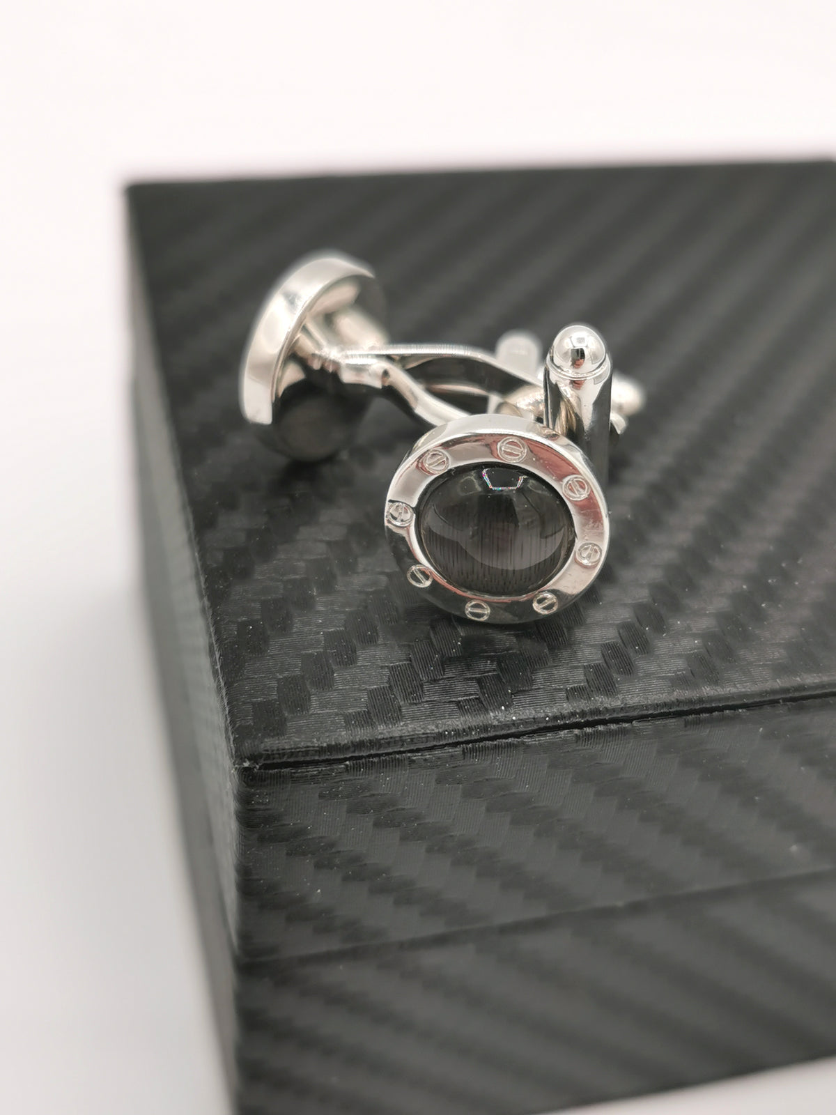 CUFFLINKS GRAY INSERT