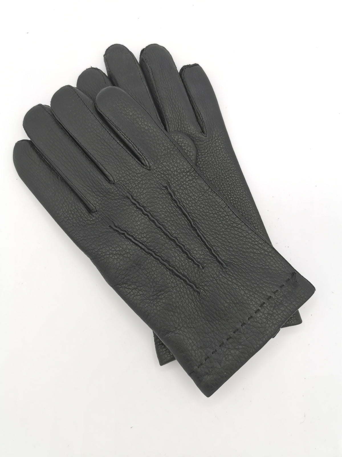 Classic Black Deerskin Gloves