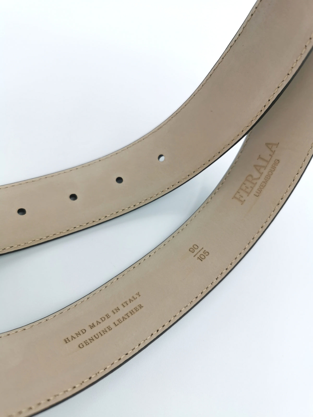 FERALA BROWN BELT IN GRANULATED LEATHER