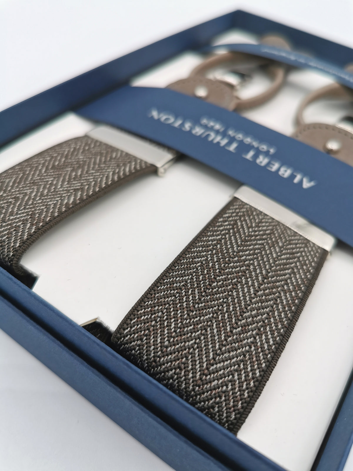 ALBERT THURSTON HERRINGBONE SUSPENDERS