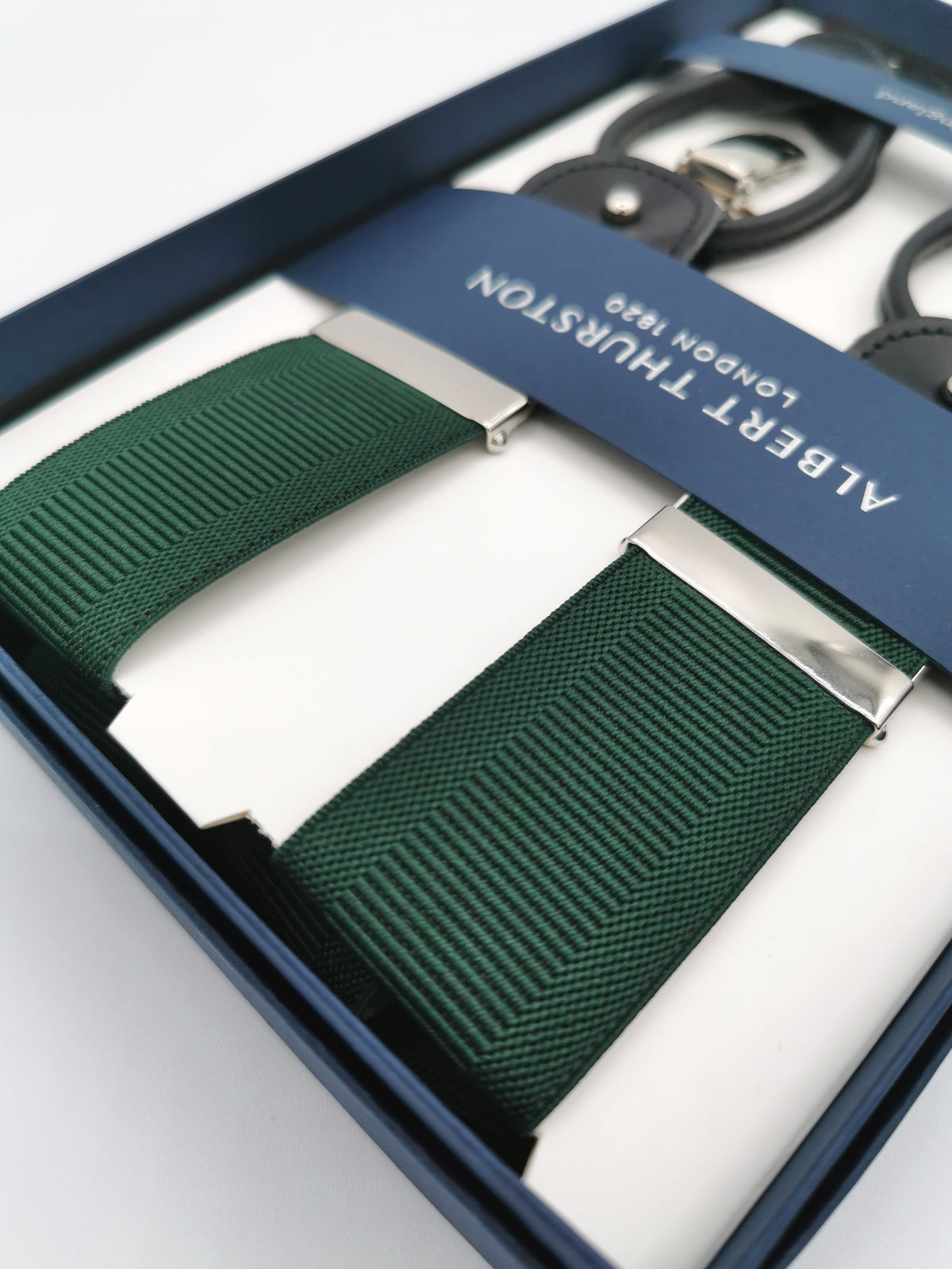 Albert Thurston green suspenders