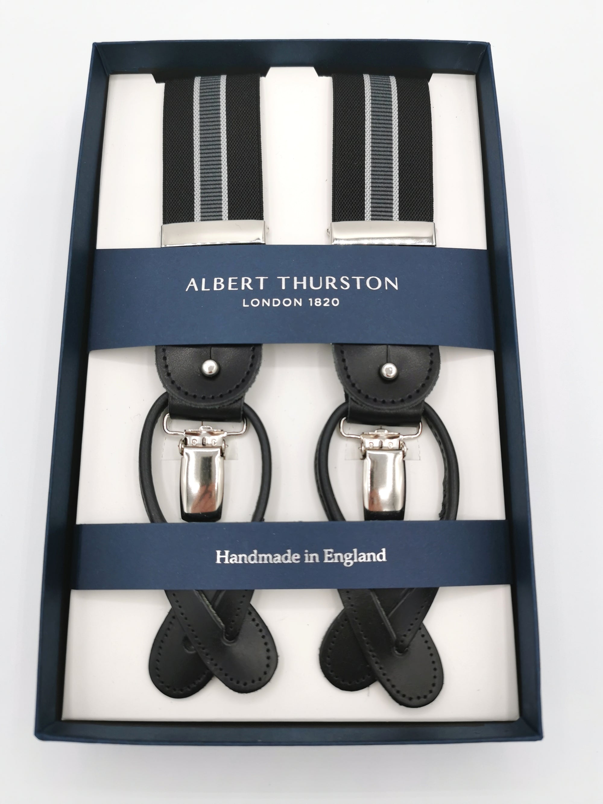 ALBERT THURSTON VERTICAL STRIPE SUSPENDERS
