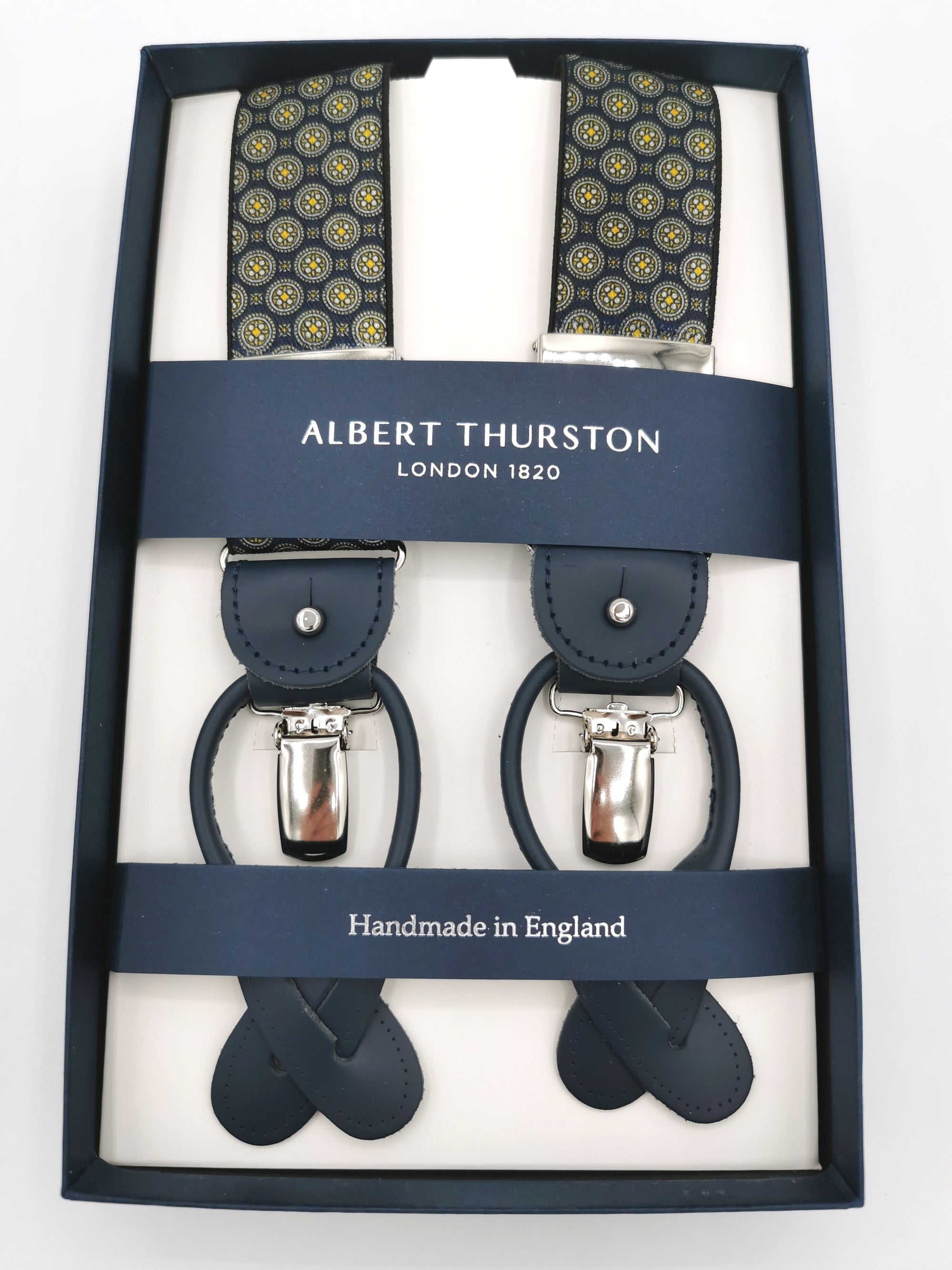 Albert Thurston Yellow Flower Suspenders