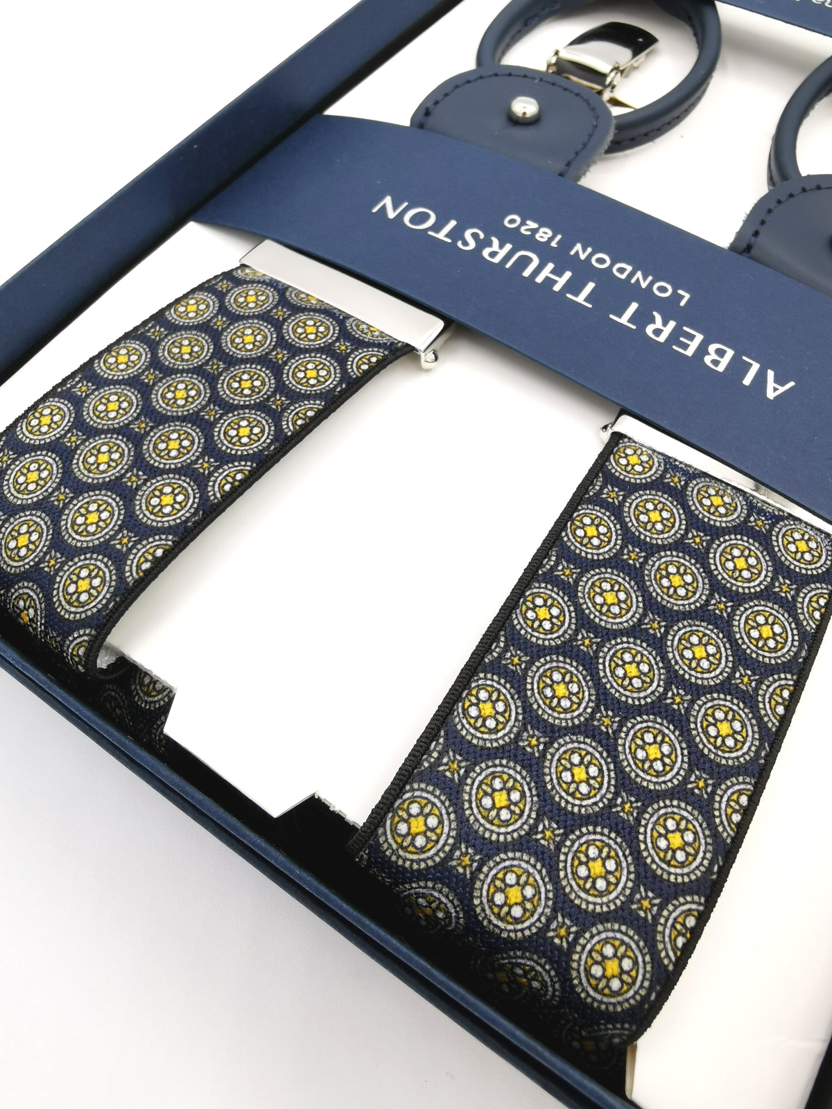 Albert Thurston Yellow Flower Suspenders