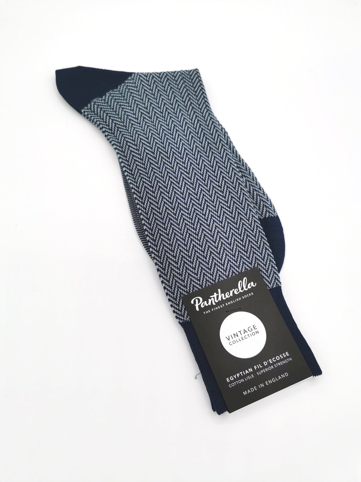 Pantherella herringbone pattern socks