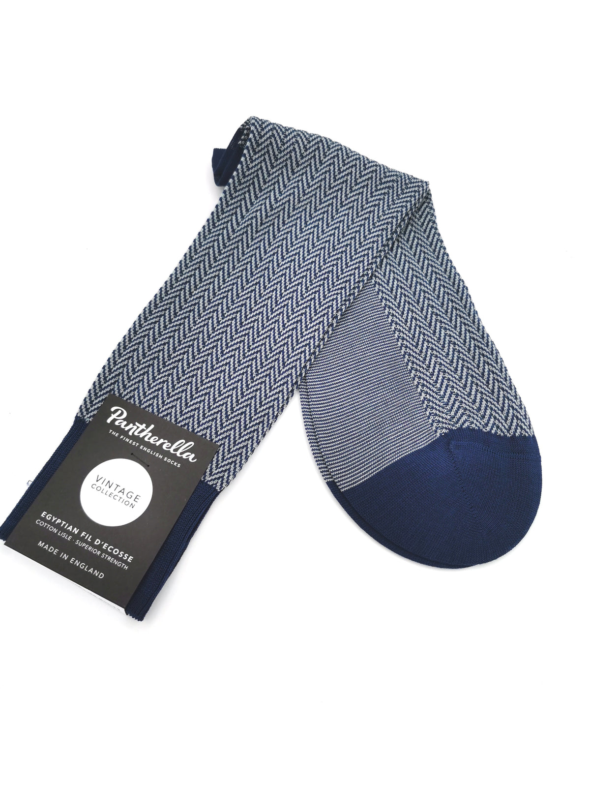 Pantherella herringbone pattern socks