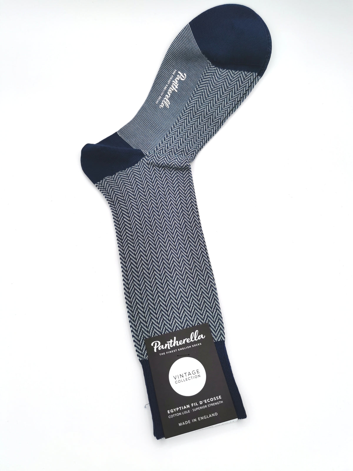 Pantherella herringbone pattern socks