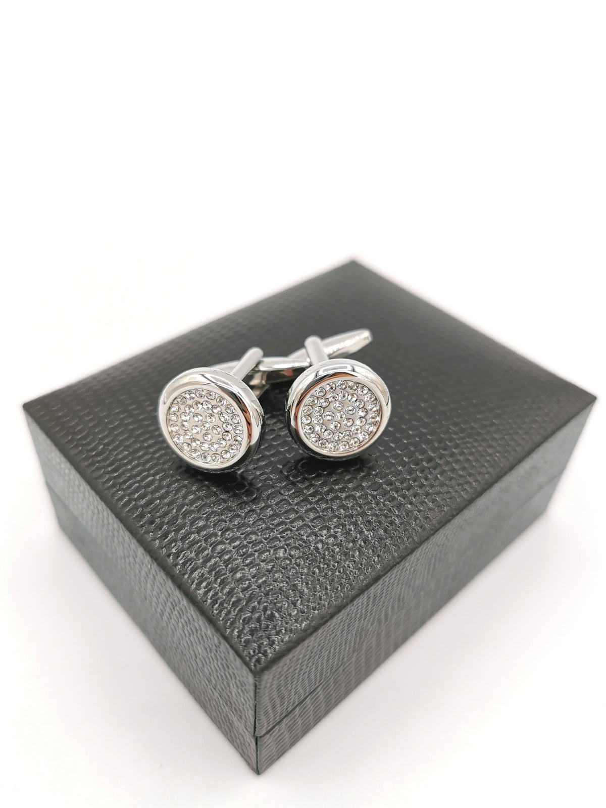 &lt;p&gt;Crystal cufflinks&lt;/p&gt;