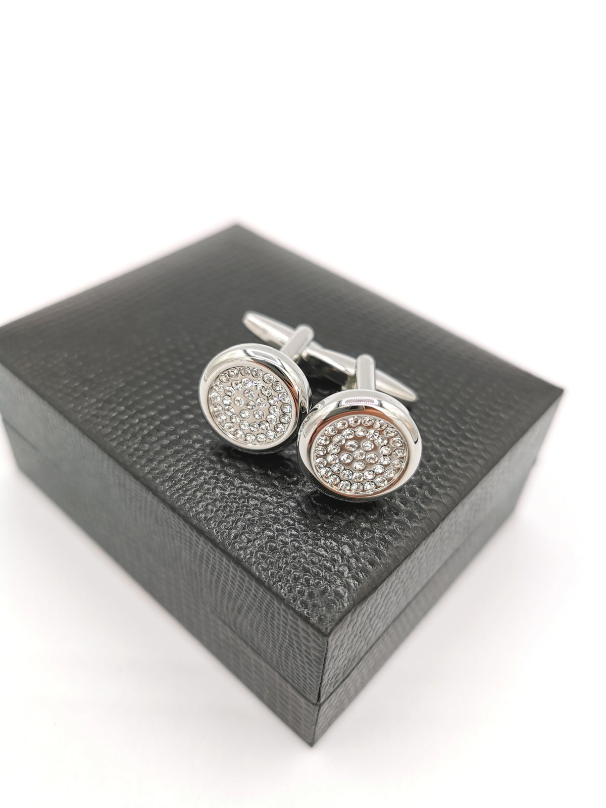 &lt;p&gt;Crystal cufflinks&lt;/p&gt;
