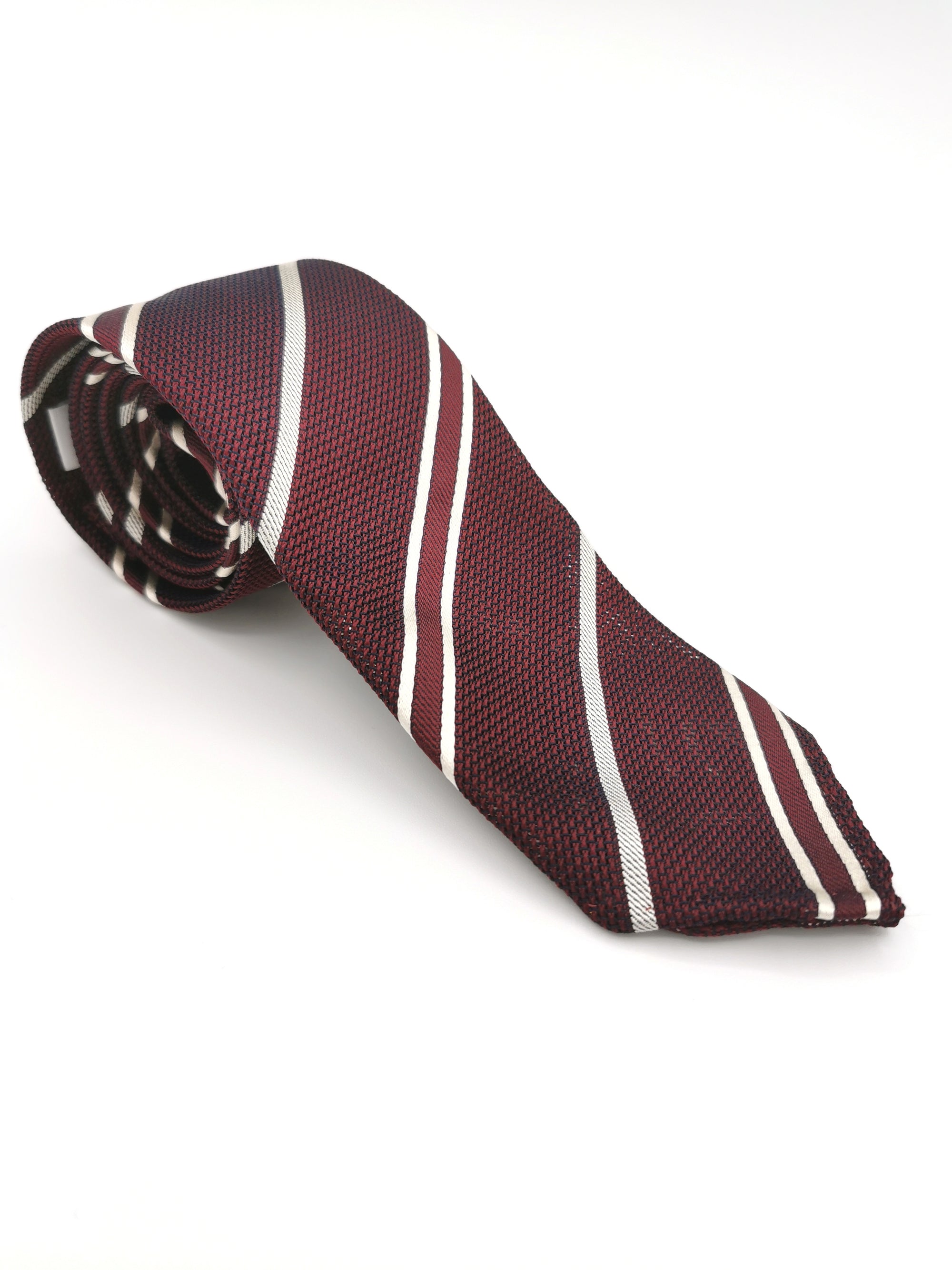 Ferala Striped Tie in Grenadine Silk