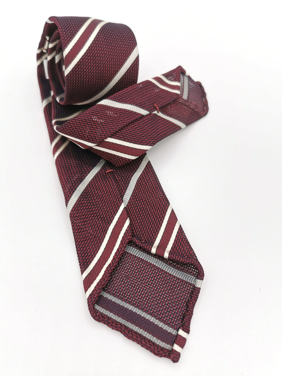 Ferala Striped Tie in Grenadine Silk