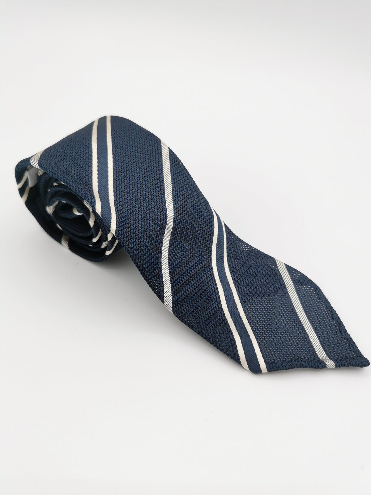 Ferala Striped Tie in Grenadine Silk