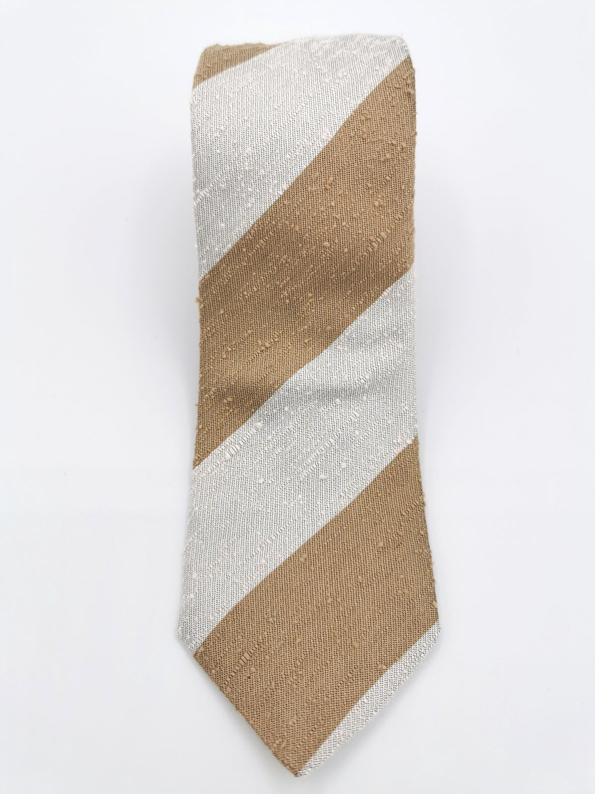 Striped Shantung silk tie