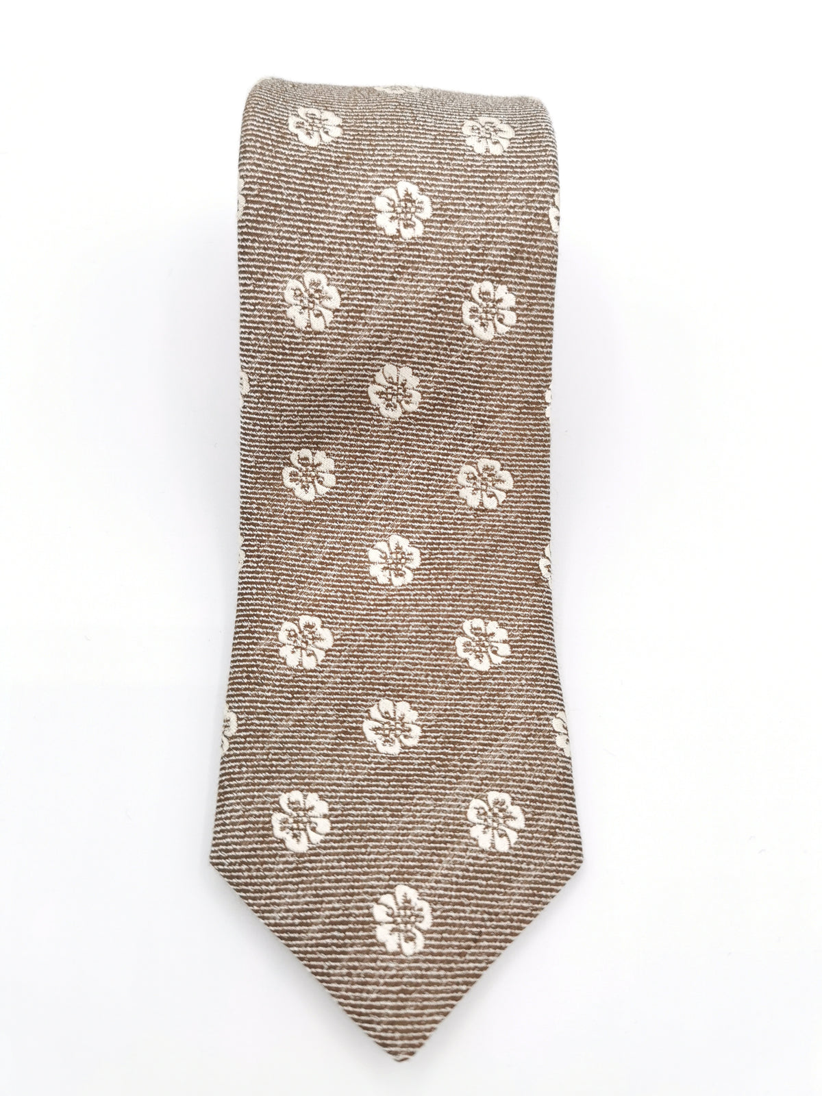Ferala floral linen/silk tie