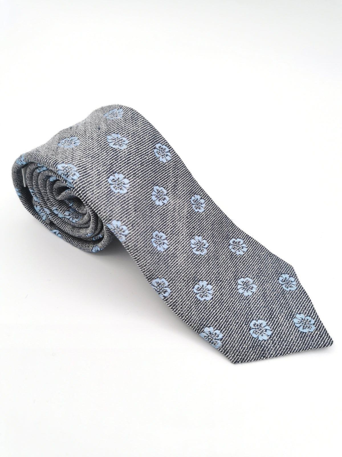 Ferala floral linen/silk tie