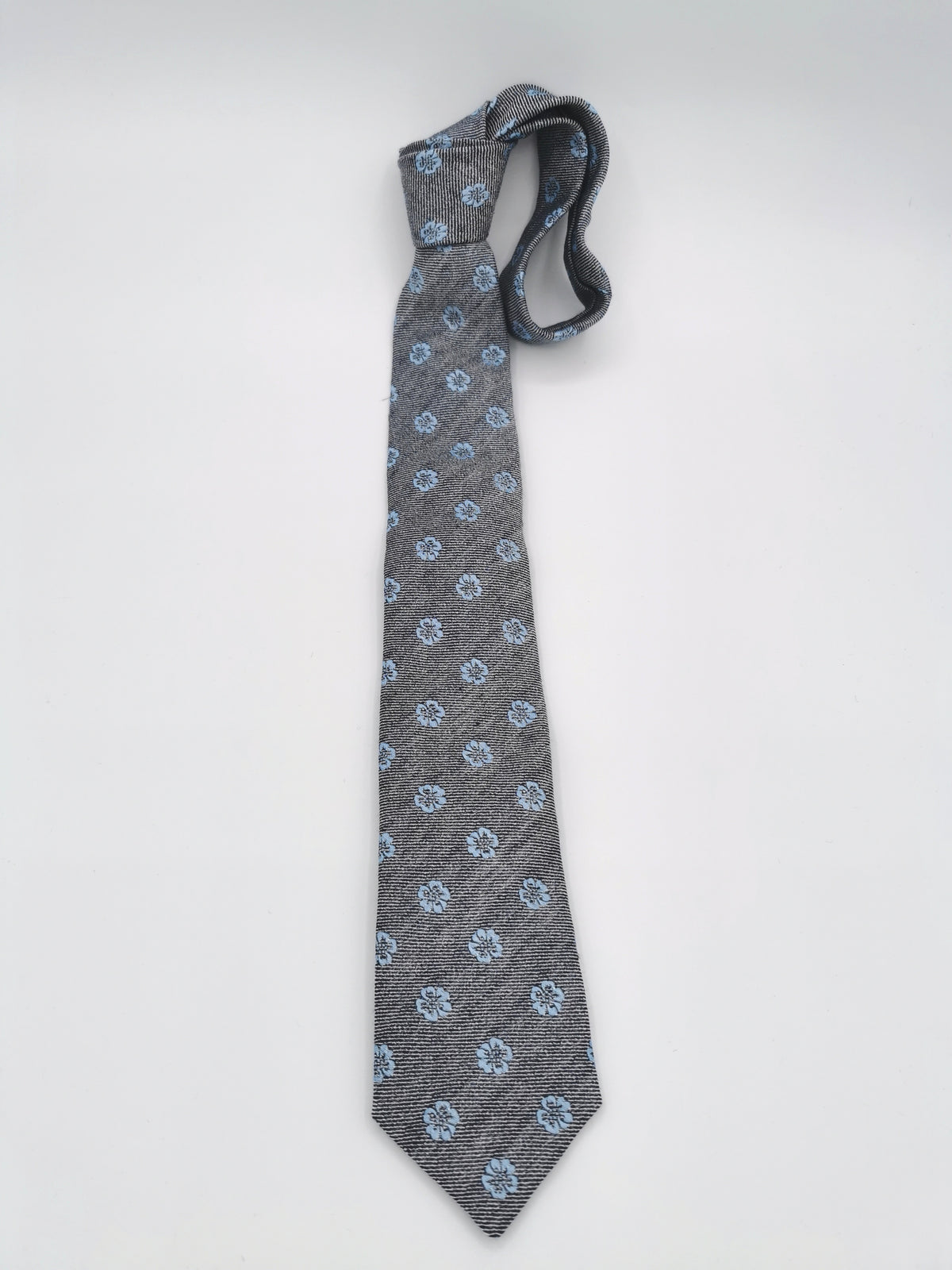 Ferala floral linen/silk tie