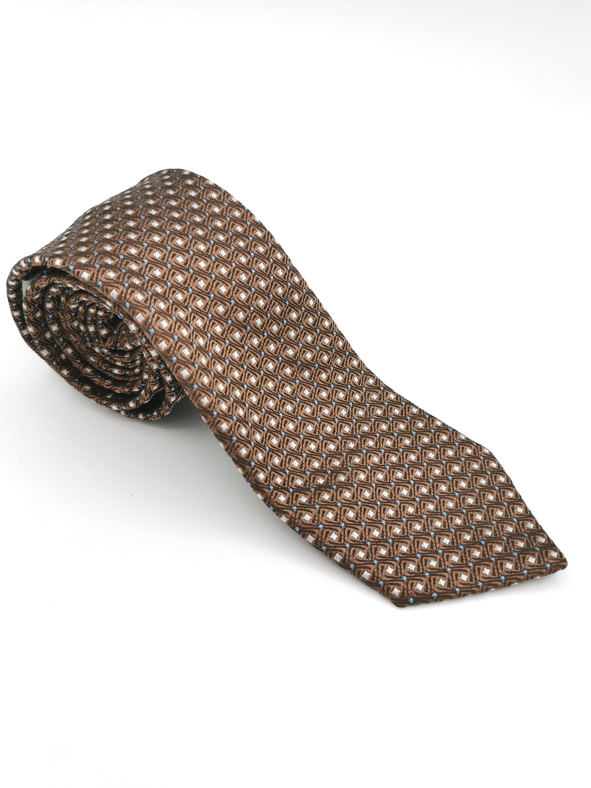 Ferala tie with small rectangles pattern