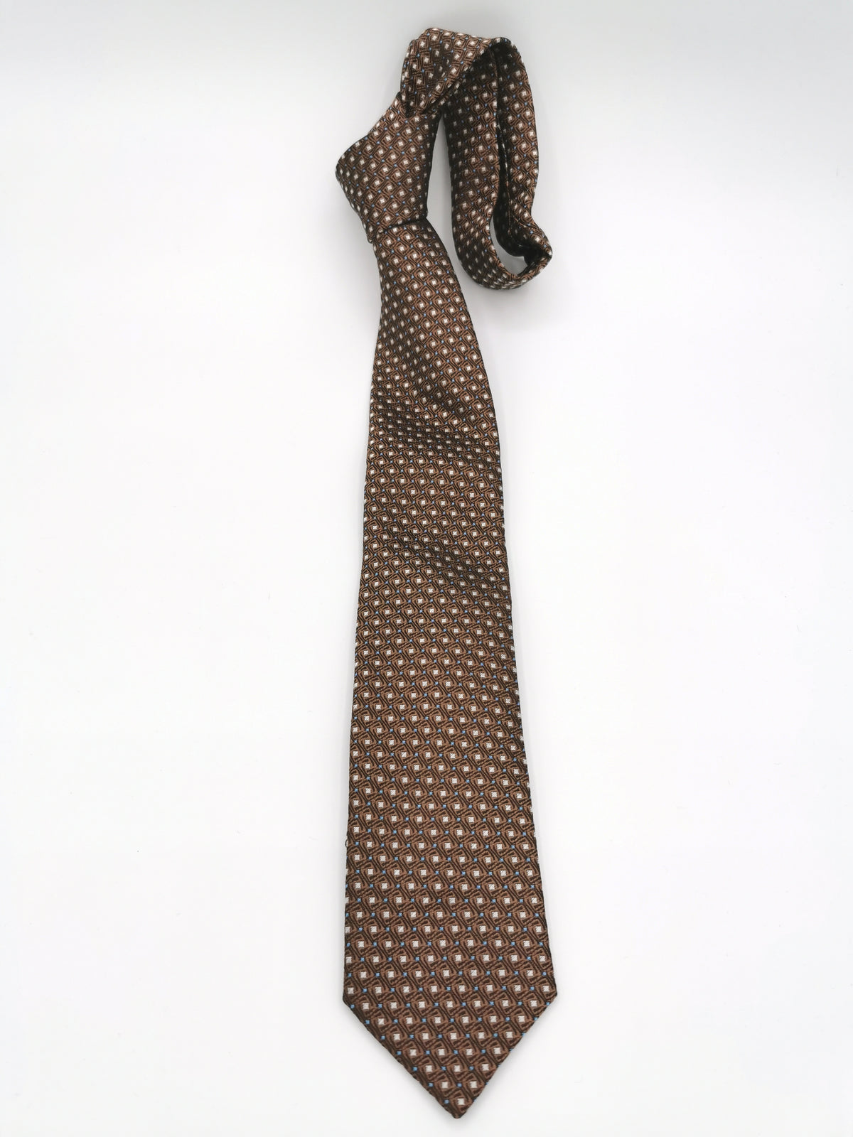 Ferala tie with small rectangles pattern