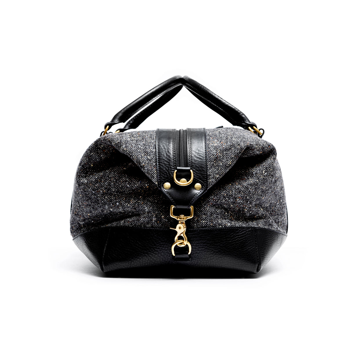 Tweed duffle bag