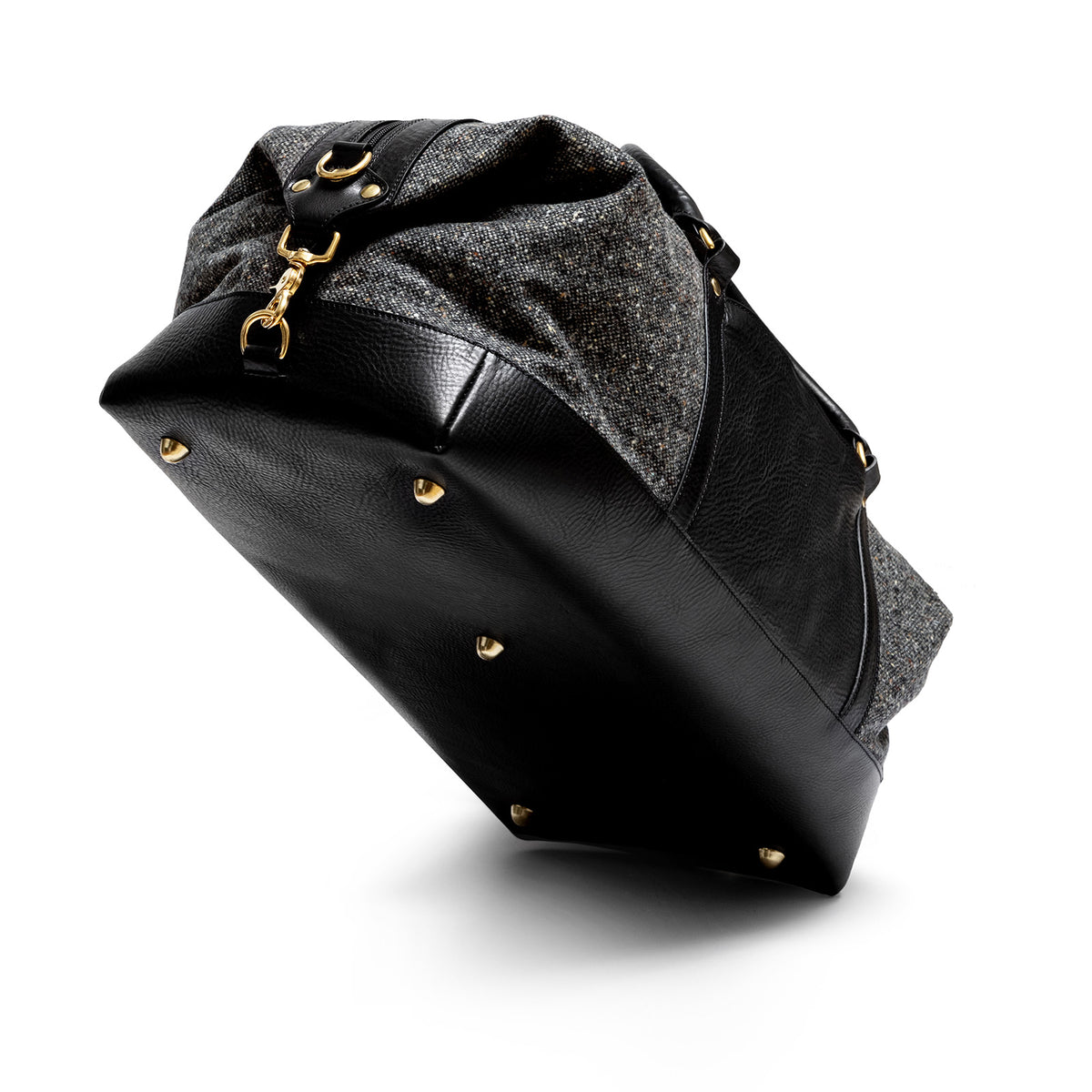 Tweed duffle bag