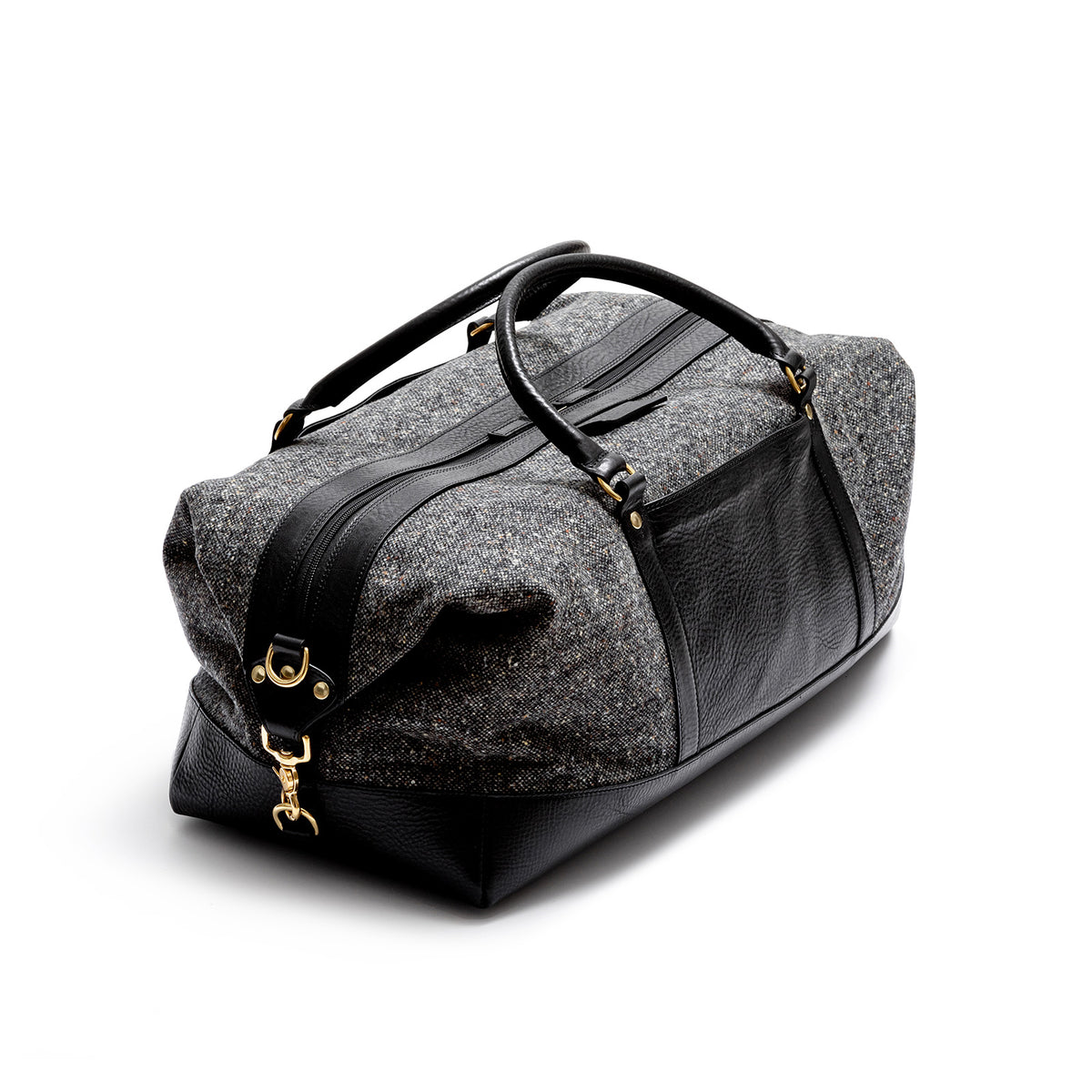Tweed duffle bag