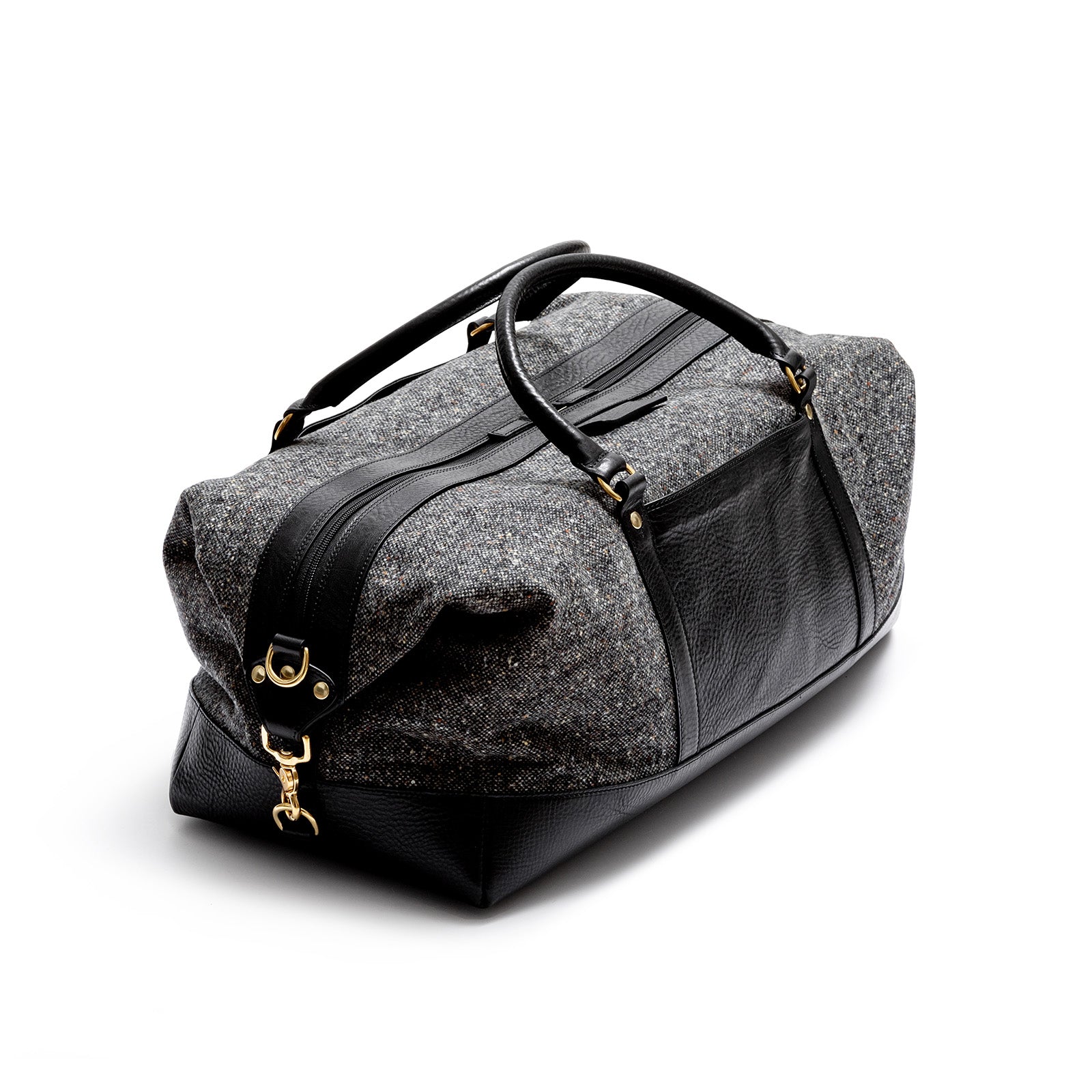 Tweed duffle bag