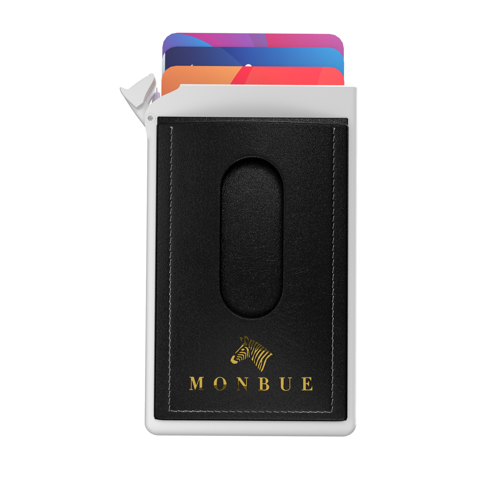MONBUE ONE WHITE WALLET BLACK