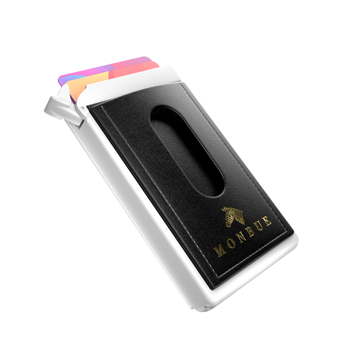 MONBUE ONE WHITE WALLET BLACK